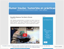 Tablet Screenshot of humorinsulso.com